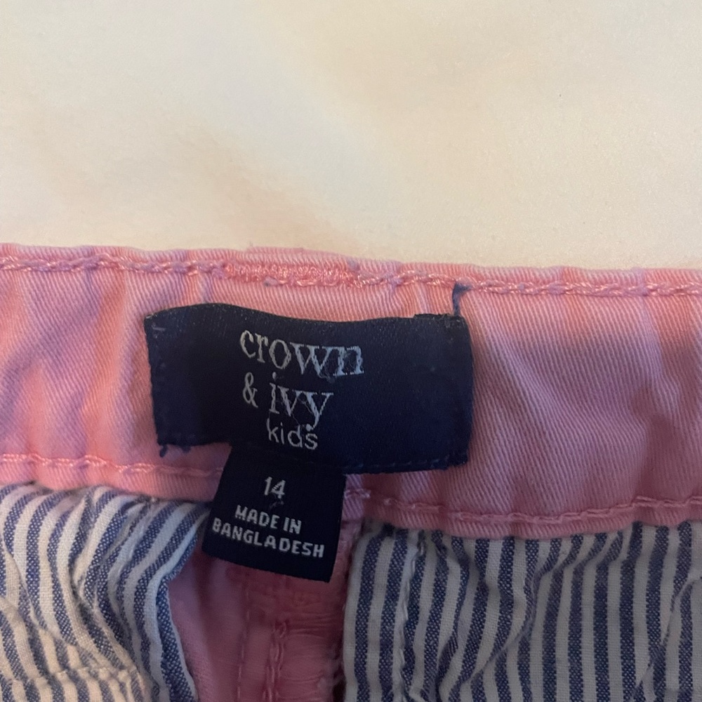 Boys pink Bermudas Crown & Ivy